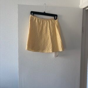 Reformation Yellow Skirt
